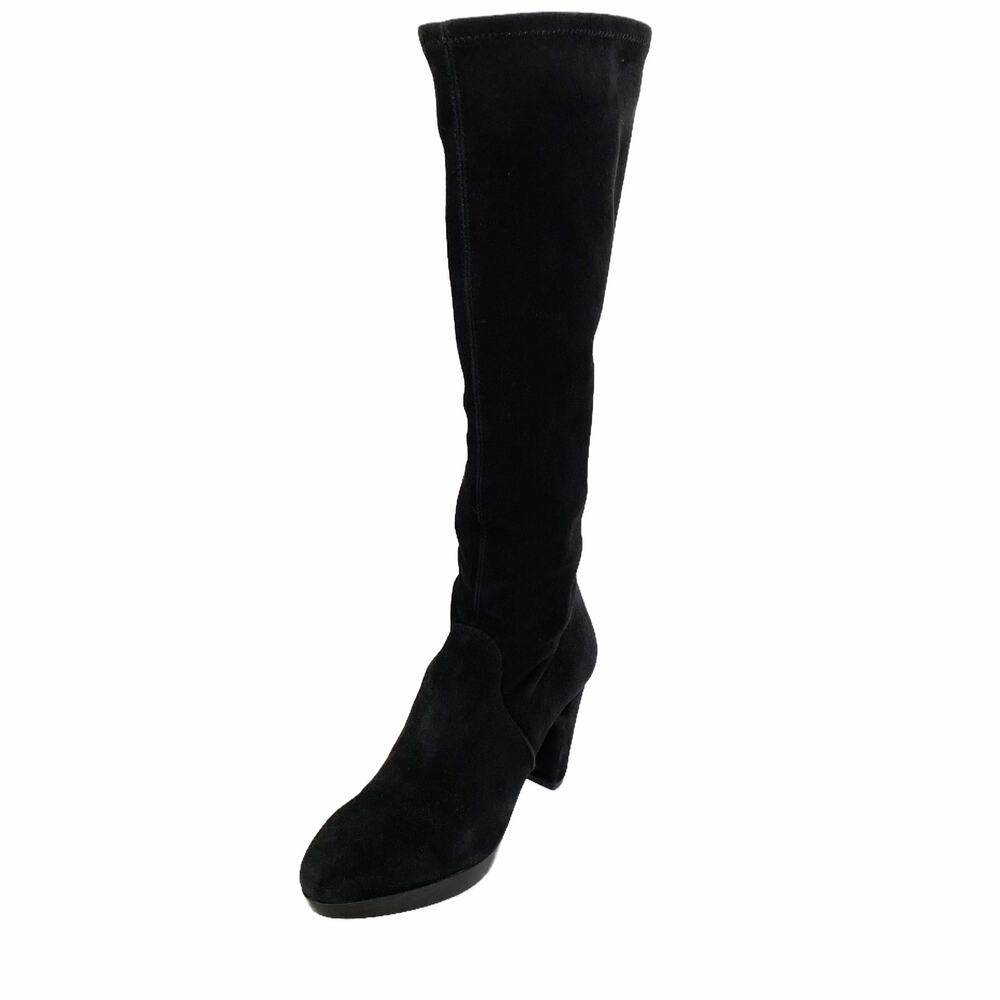 Donald J. Pliner Enisa Suede Knee High Heeled Sock Boot Size 6